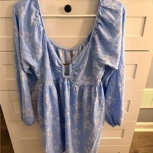 Aerie Light Blue Long Sleeve Top